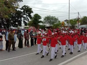 Gerak jalan indah hut ri ke 74 malra