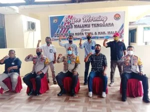 Kapolres malra bersama insan pers nuhu evav