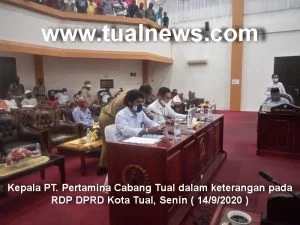 Kepala pertamina tual hadir di rdp dprd kota tual