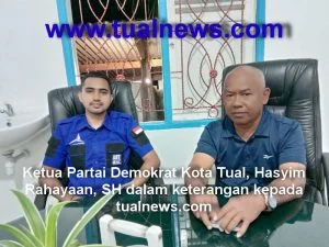 Ketua partai demokrat kota tual hasyim rahayaan sh