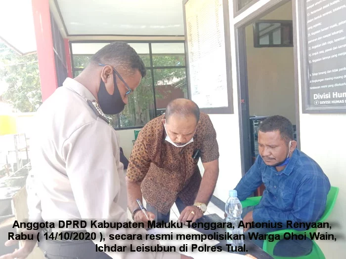 Anggota dprd malra polisikan warga ohoi wain