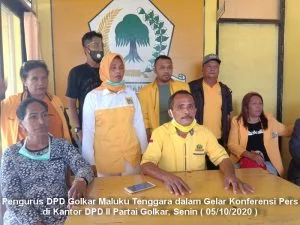 Konferensi pers golkar malra soal musda