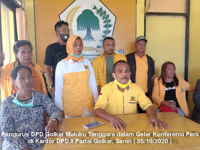 Konferensi pers golkar malra soal musda