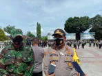 Pimpinan tni – polri di kota tual dan kabupaten maluku tenggara dalam apel kesiapan pengamanan natal kamis ( 24/12/2020 ) pukul 13. 00 wit.