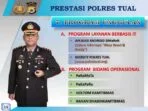 Press release akhir tahun 2020 yang disampaikan langsung kapolres tual, akbp alfaris pattiwael, s. I. K, m. H, di mapolres tual, kamis ( 31/12/2020 ).