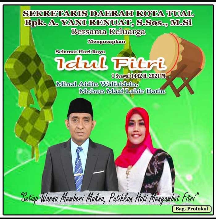 Iklan idulfitri sekda kota tual