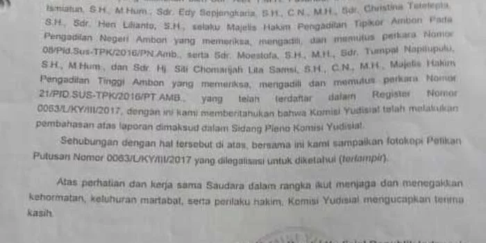 Ini bukti surat ky kepada aziz fidmatan