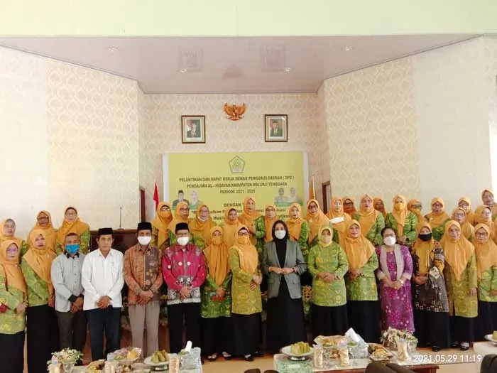 Rapat ker (raker ) dan pelantikan pengurus dpd al – hidayah, kabupaten maluku tenggara, periode 2021 – 2025, di langgur, sabtu ( 29/05/2021 ).