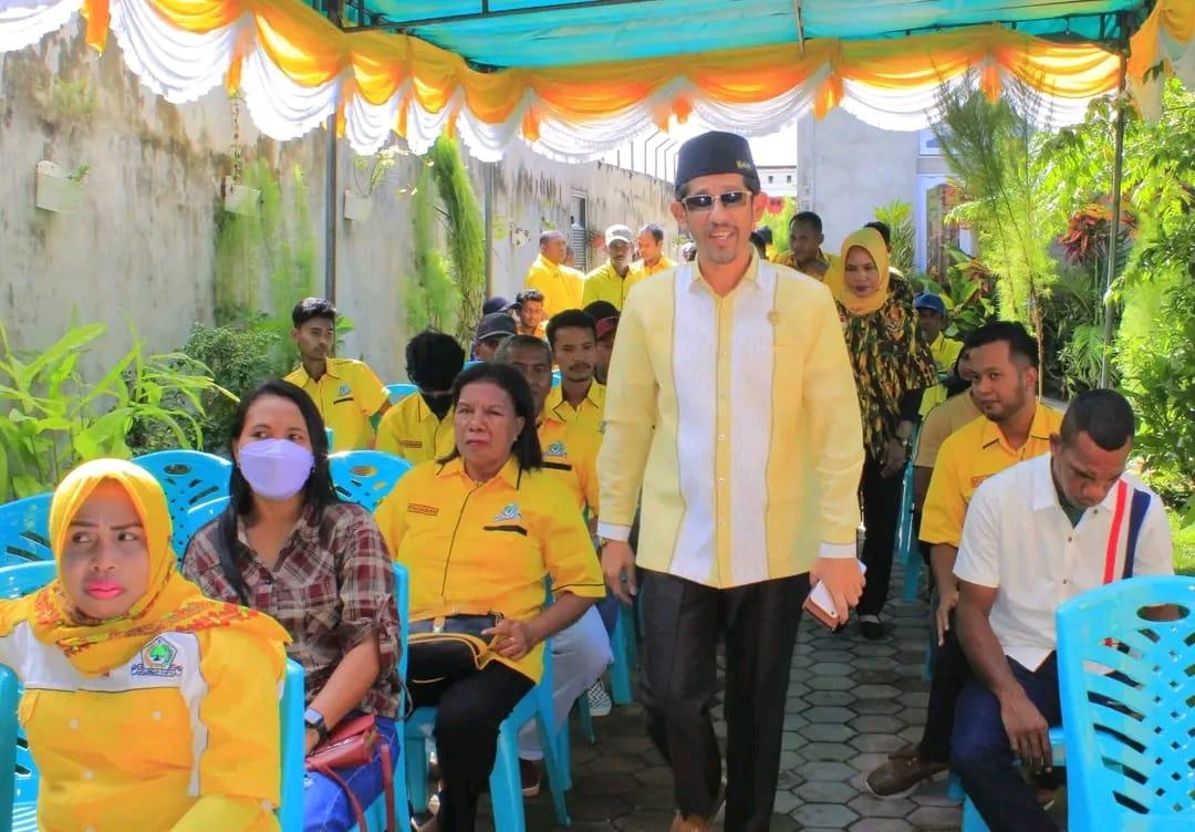 Ketua-dpd-golkar-kota-tual-taufik-hamud-saat-membuka-muscam-partai-golkar