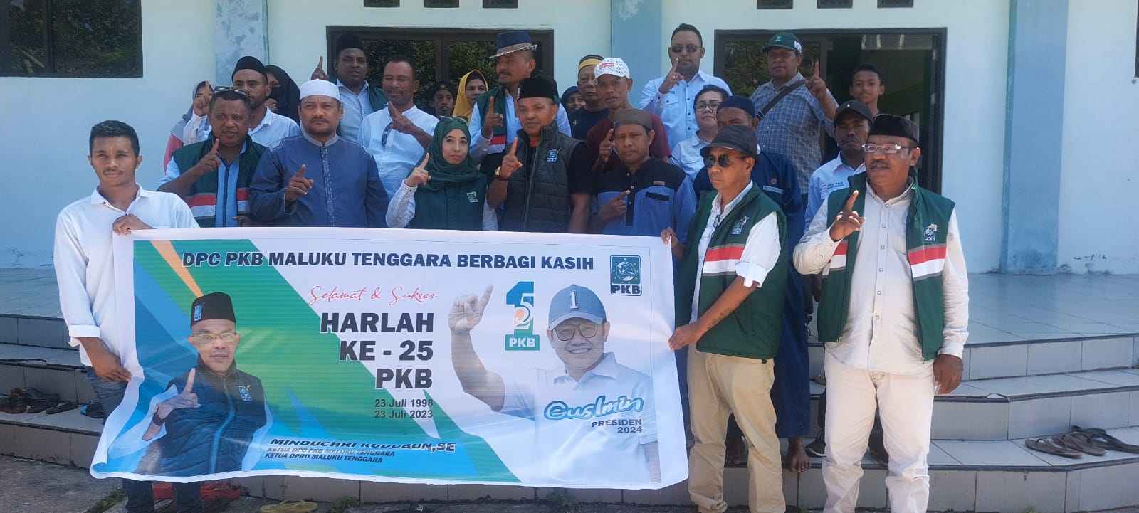 Pkb malra berbagi bersama kaum duafa di masjid pemda, sabtu 22 juli 2023