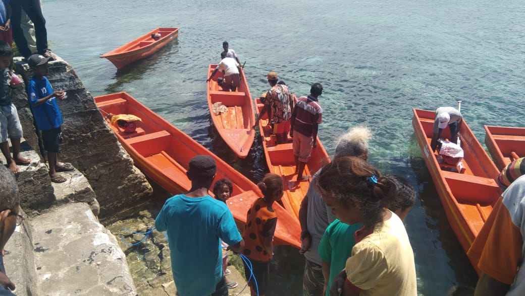 Ini bukti penyerahan bodi dan mesin ketinting kepada sembilan kelompok marga yang ada di ohoi mun ohoiir