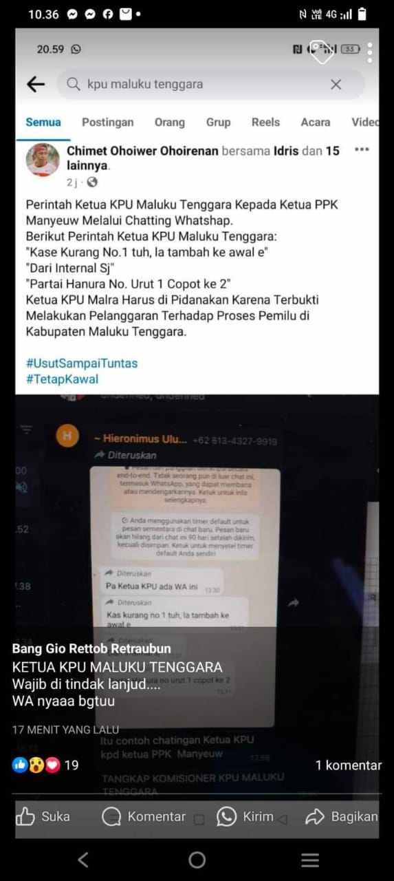 Ini bukti di medsos yang lagi viral